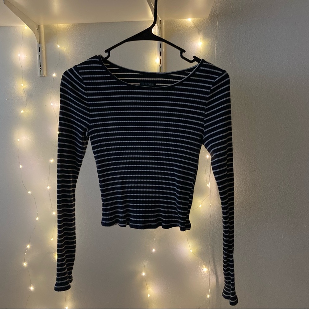 Navy Striped Long Sleeve